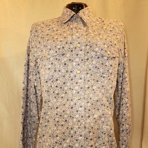 VINTAGE Cowgirl Long Sleeve Button Up Blouse